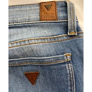 Guess Vintage Power Skinny Low Rise Distressed Jeans Y2k Size 26 Regular